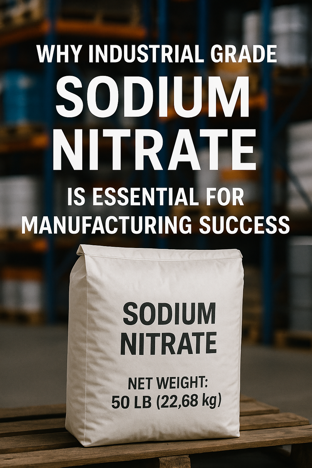Why Industrial Grade Sodium Nitrate Is Essential for Manufacturing Success